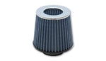Vibrant Open Funnel Perf Air Filter (5in Cone O.D. x 5in Tall x 4.5in inlet I.D.) Chrome Filter Cap