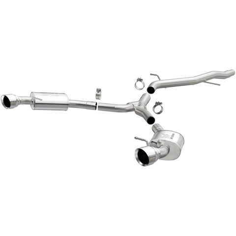 MagnaFlow CatBack 18-19 Audi A5 Dual Exit Polished Stainless Exhaust - 3in Main Piping Diameter