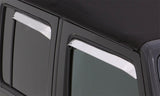 AVS 84-96 Jeep Cherokee (4 Door) Ventshade Front & Rear Window Deflectors 4pc - Stainless