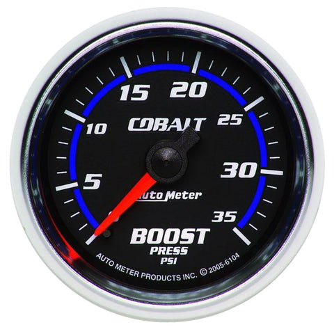 Autometer Cobalt 52mm 0-35 psi Mechanical Boost Gauge