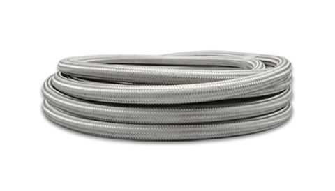 Vibrant SS Braided Flex Hose with PTFE Liner -8 AN (10 foot roll)